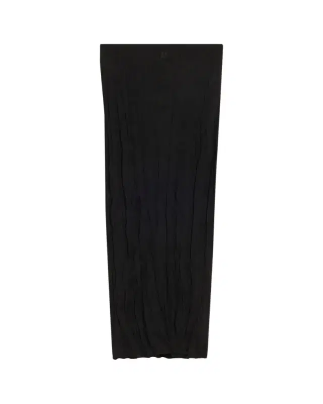 Crinkled Knit Maxi Skirt