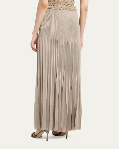 Giorgio Armani Pleated Knit Maxi Skirt | Thumbnail 3 Giorgio Armani Pleated Knit Maxi Skirt | Thumbnail 3