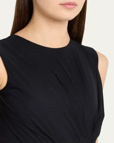 Chiara Boni La Petite Robe Frozy Sleeveless Draped Column Gown | Thumbnail 5