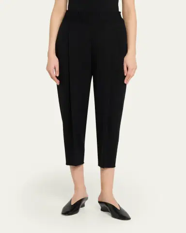 Issey Miyake Campagne Tapered Stretch Cotton Trousers | Thumbnail 4 Issey Miyake Campagne Tapered Stretch Cotton Trousers | Thumbnail 4