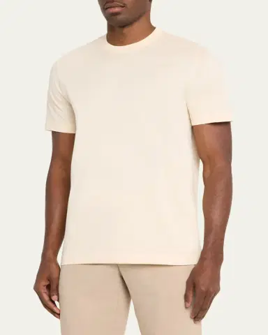 Kiton Men's Cotton Jersey Crewneck T-Shirt | Thumbnail 4