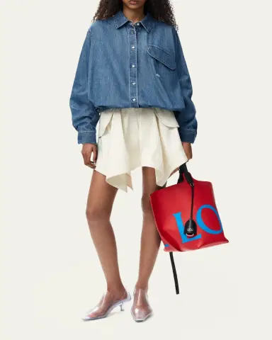 Loewe Denim Belted Balloon Shirt | Thumbnail 2