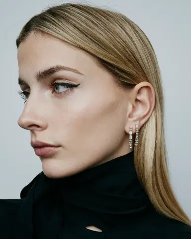 Jennifer Fisher JF Lab - Emerald Cut Long Drop Earrings | Thumbnail 2 Jennifer Fisher JF Lab - Emerald Cut Long Drop Earrings | Thumbnail 2