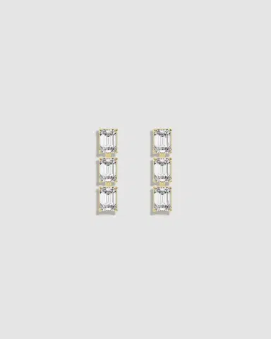 Jennifer Fisher JF Lab - Emerald Cut Drop Earrings | Thumbnail 2