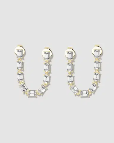 Jennifer Fisher JF Lab - Emerald Cut Convertible Drop Earrings | Thumbnail 2 Jennifer Fisher JF Lab - Emerald Cut Convertible Drop Earrings | Thumbnail 2