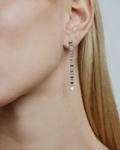 Jennifer Fisher JF Lab - Emerald Cut Convertible Drop Earrings | Thumbnail 1 Jennifer Fisher JF Lab - Emerald Cut Convertible Drop Earrings | Thumbnail 1