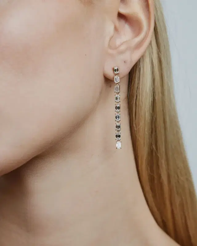Jennifer Fisher JF Lab - Emerald Cut Convertible Drop Earrings