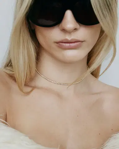 Jennifer Fisher JF Lab - Round Cut Tennis Necklace | Thumbnail 1 Jennifer Fisher JF Lab - Round Cut Tennis Necklace | Thumbnail 1