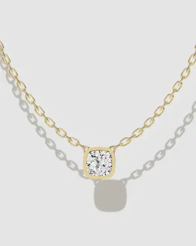 Jennifer Fisher JF Lab - Cushion Cut Solitaire Pendant | Thumbnail 2 Jennifer Fisher JF Lab - Cushion Cut Solitaire Pendant | Thumbnail 2