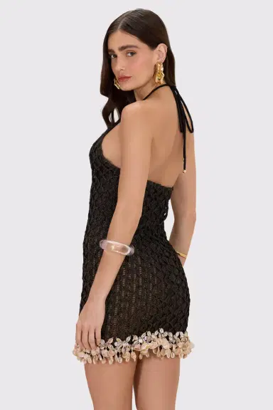 PatBo BEADED MESH MINI DRESS | Thumbnail 2