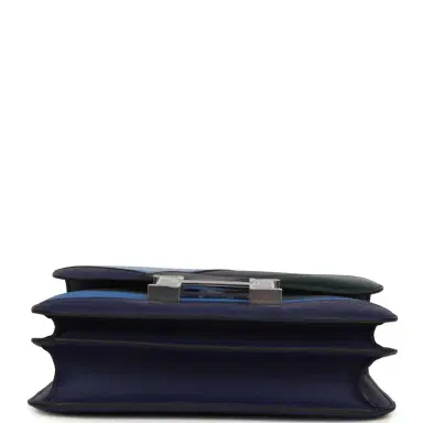 HERMÈS Hermes "Au Bout Du Monde" Constance 24 Bleu Zellige, Bleu Encre, Bleu Nuit, Vert Anglais, Shiny Alligator, Chevre, Swift, Sombrero, Box, Lacquered Palladium Hardware | Thumbnail 6