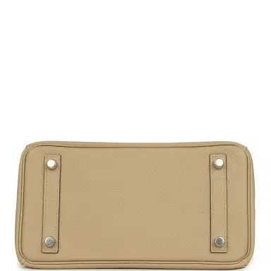 HERMÈS Hermes Birkin 25 Trench Verso Togo Palladium Hardware | Thumbnail 6