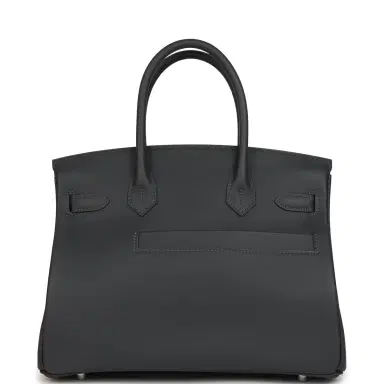 HERMÈS Hermes Colormatic Birkin 30 Ardoise Swift Palladium Hardware | Thumbnail 4 HERMÈS Hermes Colormatic Birkin 30 Ardoise Swift Palladium Hardware | Thumbnail 4