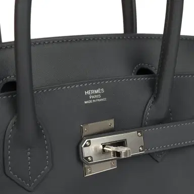 HERMÈS Hermes Colormatic Birkin 30 Ardoise Swift Palladium Hardware | Thumbnail 8 HERMÈS Hermes Colormatic Birkin 30 Ardoise Swift Palladium Hardware | Thumbnail 8