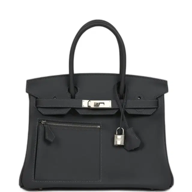 Hermes Colormatic Birkin 30 Ardoise Swift Palladium Hardware