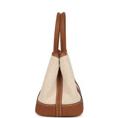 HERMÈS Hermes Garden Party Neo 23 Beige-Ecru Toile H Canvas and Gold Negonda Palladium Hardware | Thumbnail 3 HERMÈS Hermes Garden Party Neo 23 Beige-Ecru Toile H Canvas and Gold Negonda Palladium Hardware | Thumbnail 3