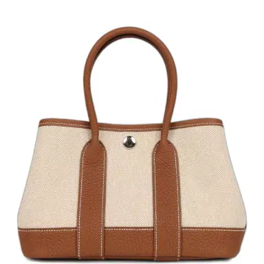 HERMÈS Hermes Garden Party Neo 23 Beige-Ecru Toile H Canvas and Gold Negonda Palladium Hardware | Thumbnail 1 HERMÈS Hermes Garden Party Neo 23 Beige-Ecru Toile H Canvas and Gold Negonda Palladium Hardware | Thumbnail 1