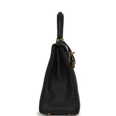 HERMÈS Hermes Kelly Retourne 25 Black Togo Gold Hardware | Thumbnail 3 HERMÈS Hermes Kelly Retourne 25 Black Togo Gold Hardware | Thumbnail 3