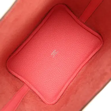 HERMÈS Hermes Picotin Lock 18 Rose Azalee Clemence Palladium Hardware | Thumbnail 8 HERMÈS Hermes Picotin Lock 18 Rose Azalee Clemence Palladium Hardware | Thumbnail 8