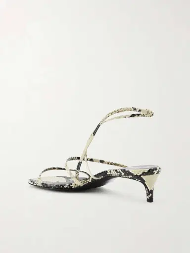 Khaite Loop Snake-effect Leather Sandals | Thumbnail 3 Khaite Loop Snake-effect Leather Sandals | Thumbnail 3