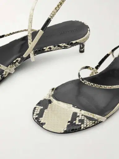 Khaite Loop Snake-effect Leather Sandals | Thumbnail 5 Khaite Loop Snake-effect Leather Sandals | Thumbnail 5