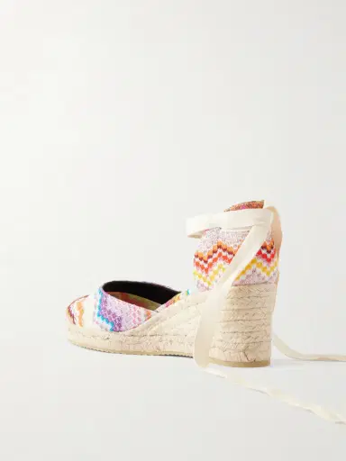 Missoni Eva 60 Striped Woven Wedge Sandals | Thumbnail 3 Missoni Eva 60 Striped Woven Wedge Sandals | Thumbnail 3