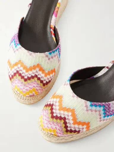 Missoni Eva 60 Striped Woven Wedge Sandals | Thumbnail 5 Missoni Eva 60 Striped Woven Wedge Sandals | Thumbnail 5