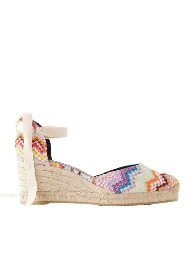 Missoni Eva 60 Striped Woven Wedge Sandals | Thumbnail 1 Missoni Eva 60 Striped Woven Wedge Sandals | Thumbnail 1
