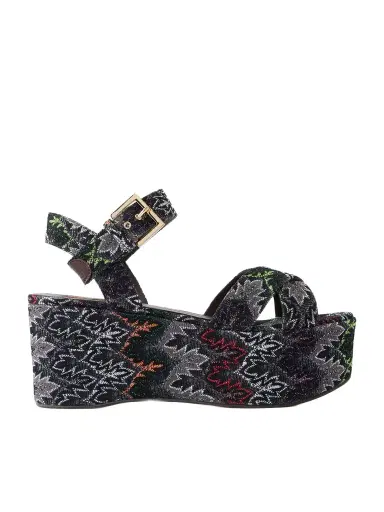 Missoni Julia Striped Woven Platform Sandals | Thumbnail 1 Missoni Julia Striped Woven Platform Sandals | Thumbnail 1