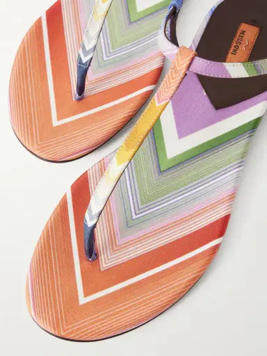 Missoni Leen Striped Twill Sandals | Thumbnail 5 Missoni Leen Striped Twill Sandals | Thumbnail 5