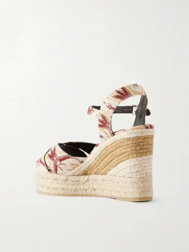 Missoni Carmen Striped Woven Wedge Sandals | Thumbnail 3