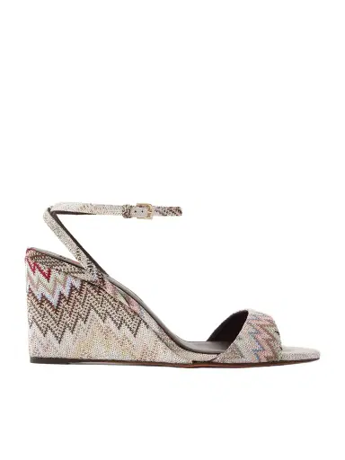 Missoni Julie Striped Woven Sandals | Thumbnail 1 Missoni Julie Striped Woven Sandals | Thumbnail 1