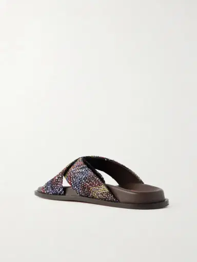 Missoni Viola Sequin-embellished Striped Woven Sandals | Thumbnail 3