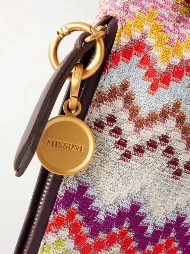 Missoni Striped Woven Lurex Shoulder Bag | Thumbnail 5