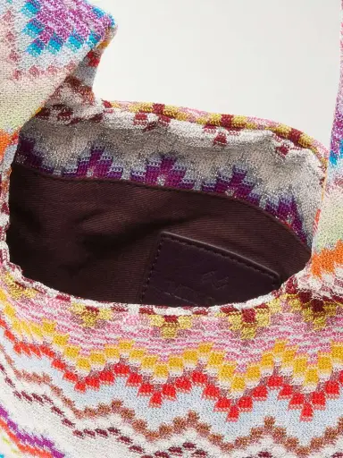 Missoni Striped Woven Lurex Shoulder Bag | Thumbnail 6
