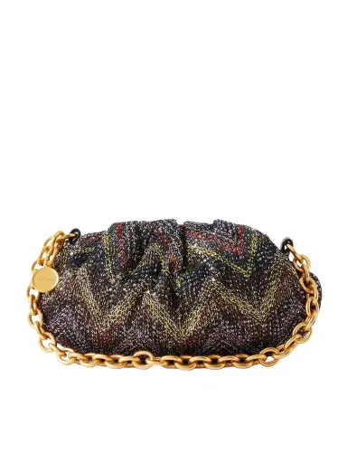 Missoni Caperdoni Small Sequined-embellished Striped Woven Pouch | Thumbnail 1 Missoni Caperdoni Small Sequined-embellished Striped Woven Pouch | Thumbnail 1