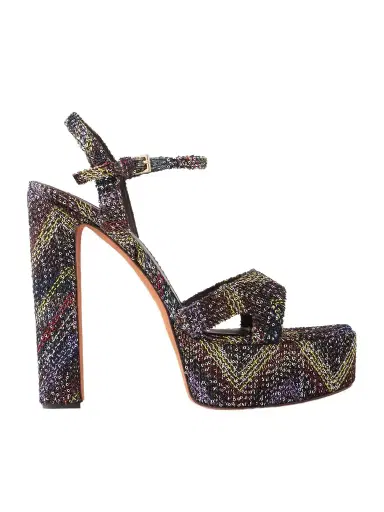 Missoni Angela Sequin-embellished Striped Woven Platform Sandals | Thumbnail 1 Missoni Angela Sequin-embellished Striped Woven Platform Sandals | Thumbnail 1