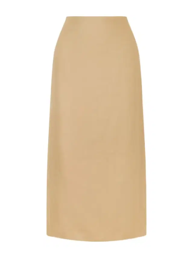 Veranda Linen Midi Skirt