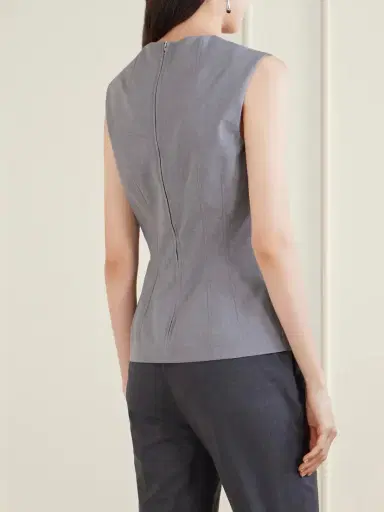 Jil Sander Cut-out Layered Wool Blouse | Thumbnail 3
