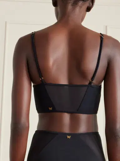 Kiki de Montparnasse Peep Tulle-trimmed Corset Bikini Top | Thumbnail 3 Kiki de Montparnasse Peep Tulle-trimmed Corset Bikini Top | Thumbnail 3