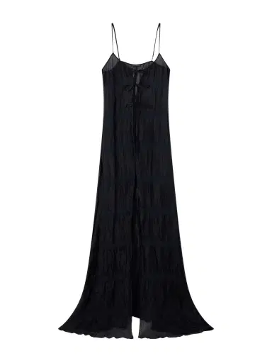 Kiki de Montparnasse Smocked Silk-blend Maxi Dress | Thumbnail 1 Kiki de Montparnasse Smocked Silk-blend Maxi Dress | Thumbnail 1
