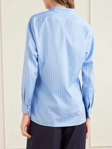 Auralee Striped Cotton And Silk-blend Shirt | Thumbnail 4 Auralee Striped Cotton And Silk-blend Shirt | Thumbnail 4