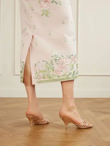 Erdem Floral-embroidered Cotton-faille Midi Skirt | Thumbnail 5 Erdem Floral-embroidered Cotton-faille Midi Skirt | Thumbnail 5