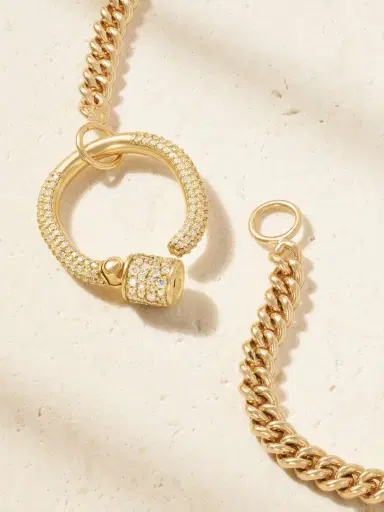 Marla Aaron 14-karat Gold Diamond Bracelet | Thumbnail 3 Marla Aaron 14-karat Gold Diamond Bracelet | Thumbnail 3