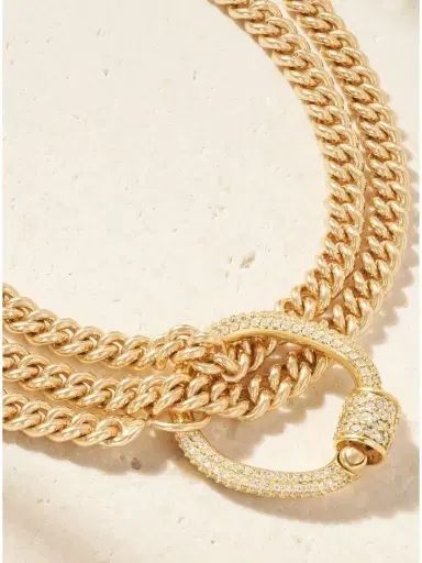 Marla Aaron 14-karat Gold Diamond Bracelet | Thumbnail 4 Marla Aaron 14-karat Gold Diamond Bracelet | Thumbnail 4