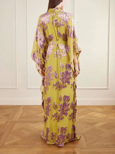 Taller Marmo Leonor Embellished Floral Devoré-velvet Silk Gown | Thumbnail 3