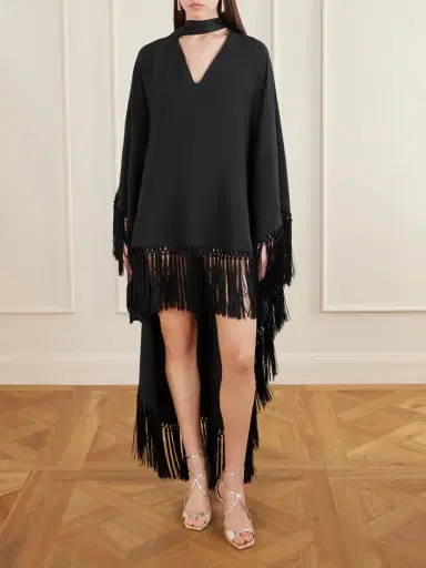Taller Marmo Cecil Fringed Crepe Kaftan | Thumbnail 2