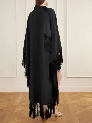 Taller Marmo Cecil Fringed Crepe Kaftan | Thumbnail 3
