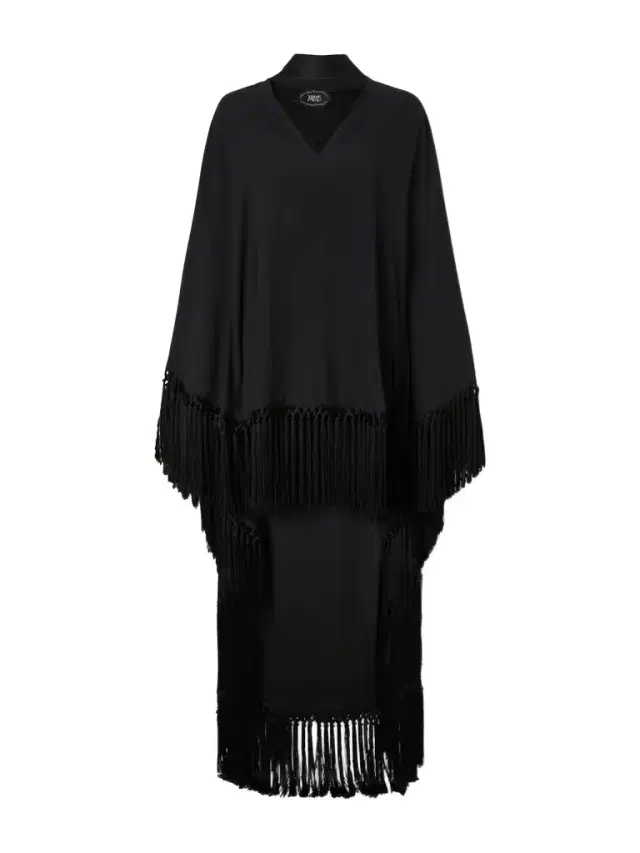 Cecil Fringed Crepe Kaftan