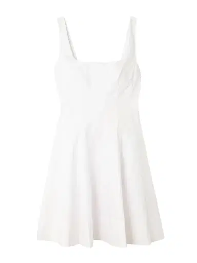 Staud Wells Pleated Cotton-blend Poplin Mini Dress | Thumbnail 1 Staud Wells Pleated Cotton-blend Poplin Mini Dress | Thumbnail 1
